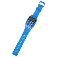 Calculator Watch with Soft Silicone Strap for Kids (1Pc) Blue-thumb4