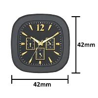 Analog Watch with Soft Silicone Strap for Unisex (1Pc) Black-thumb1