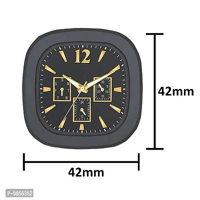 Analog Watch with Soft Silicone Strap for Unisex (1Pc) Black-thumb2