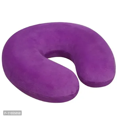 PumPum Neck Travel Pillow,Black + Purple (Pack of 2)-thumb3