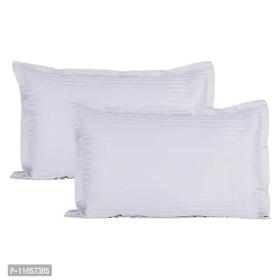 PumPum Cotton 220 Tc Luxurious 2 Piece Sateen Pillow Cover Set - 45cm x 69cm-thumb0