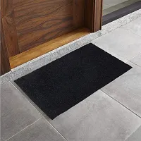 PumPum Rubber Anti Slip Door Mat ( Standard , 16"" x24'' ,Black )-thumb2