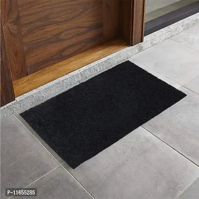 PumPum Rubber Anti Slip Door Mat ( Standard , 16"" x24'' ,Black )-thumb3