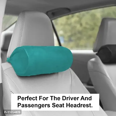 PumPum Car Headrest Pillow, Travel Neck Support Cushion for Pain, Muscle Tension Relief and Cervical Support with Adjustable Straps for Car Seat, Home and Office ,Sky Blue (Pack of 1)-thumb2