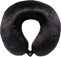 PumPum Neck Travel Pillow,Black + Turqouise Blue (Pack of 2)-thumb3