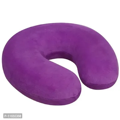 PumPum Neck Travel Pillow,Turqouise Blue + Purple (Pack of 2)-thumb3