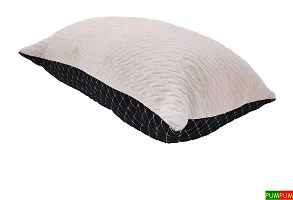 Wake it Up Microfiber Dual Tone Sleeping Pillow, 17 x 27 Inch, Black & White, 1 Piece-thumb1