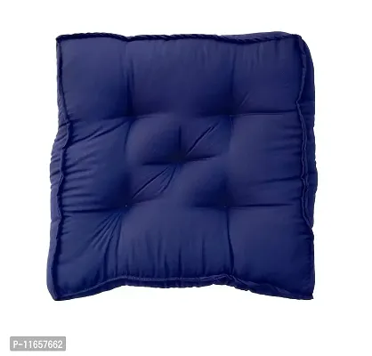 PUM PUM Chair Cushion/Pad Soft Thicken for Office,Home or Car Sitting 14"" x 14"" (Navy Blue & Grey,Pack of 2)-thumb4