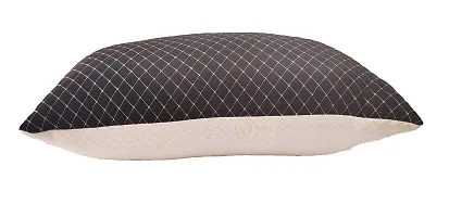 Wake it Up Microfiber Dual Tone Sleeping Pillow, 17 x 27 Inch, Black & White, 1 Piece-thumb2