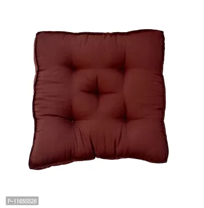 PUM PUM Chair Cushion/Pad Soft Thicken for Office,Home or Car Sitting 14"" x 14"" (Maroon & Brown,Pack of 2)-thumb4