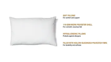 PumPum Hollow Micro Fiber Pillow ,17'x27' Inch ,White ,2 Pieces-thumb3