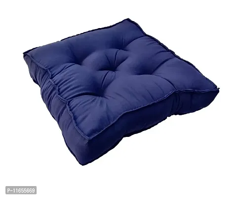 PUM PUM Chair Cushion/Pad Soft Thicken for Office,Home or Car Sitting 14"" x 14"" (Navy Blue,Pack of 2)-thumb3