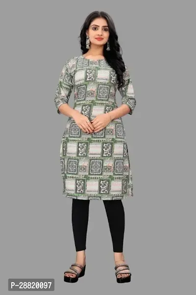 Stylish Multicoloured Crepe Kurta For Women-thumb0