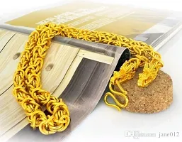 Gold New Trending Chain Gold-plated Plated Brass Chain(20 Inch)Water And Sweat Proof Jawellery-thumb1