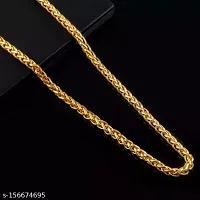 Alluring Golden Brass Chain For Men-thumb2