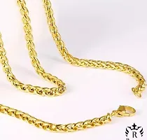 Alluring Golden Brass Chain For Men-thumb3