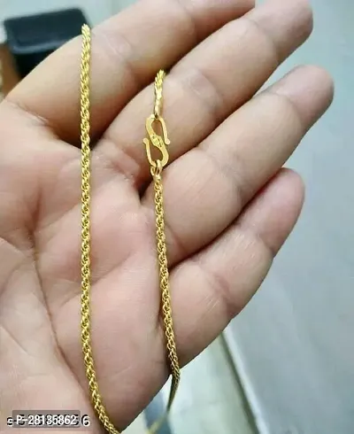 Alluring Golden Brass Chain For Men-thumb4