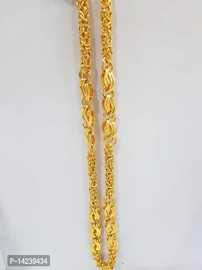 Ethnic Traditional One Gram Gold Glorious Long Chain  Short Daily Wear (20 Inch)Water And Sweat Proof Jawellery-thumb3