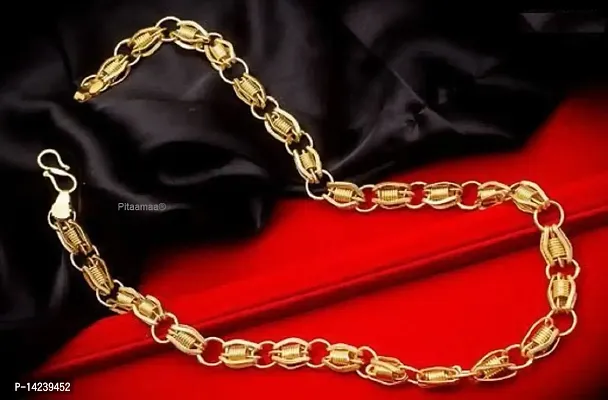 Long Gold-plated Plated Brass Chain (20 Inch)Water And Sweat Proof Jawellery-thumb5