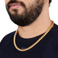 Alluring Golden Brass Chain For Men-thumb2