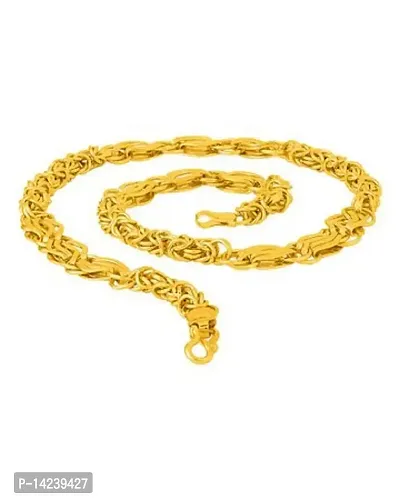 New Design Elegant Top Trending Gold-plated Plated Brass Chain (20 Inch)Water And Sweat Proof Jawellery-thumb3