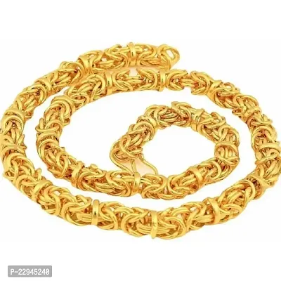 One Gram Gold Plated Chain (MG115 C) Gold-plated Plated Brass Chain (20 Inch)Water And Sweat Proof Jawellery-thumb0