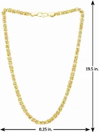 One Gram Gold Plated Chain (MG115 C) Gold-plated Plated Brass Chain (20 Inch)Water And Sweat Proof Jawellery-thumb1