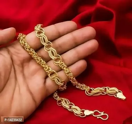 Gold New Trending Chain Gold-plated Plated Brass Chain(20 Inch)Water And Sweat Proof Jawellery-thumb5