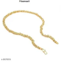 One Gram Gold Plated Brass Chain  for men Gold-plated Plated Brass Chain (20 Inch)Water And Sweat Proof Jawellery-thumb2