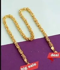 Gold plated 1 Gram  Chain For Boys and Man Gold-plated Alloy Chain (20 Inch)Water And Sweat Proof Jawellery-thumb4