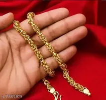 Stylish Lotus Inspired One gram Gold plated chain for Men Gold-plated Plated Brass Chain (20 Inch)Water And Sweat Proof Jawellery-thumb4