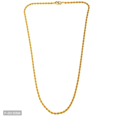 Alluring Golden Brass Chain For Men-thumb3