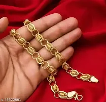 Long Gold-plated Plated Brass Chain (20 Inch)Water And Sweat Proof Jawellery-thumb1