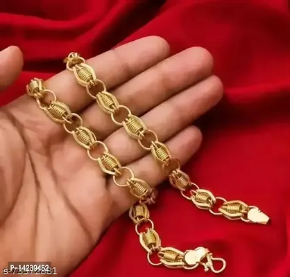 Long Gold-plated Plated Brass Chain (20 Inch)Water And Sweat Proof Jawellery-thumb2