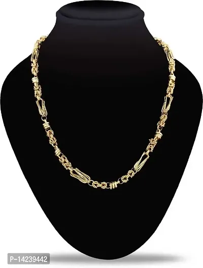 Gold New Trending Chain Gold-plated Plated Brass Chain (20 Inch)Water And Sweat Proof Jawellery-thumb3