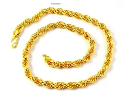 Alluring Golden Brass Chain For Men-thumb2