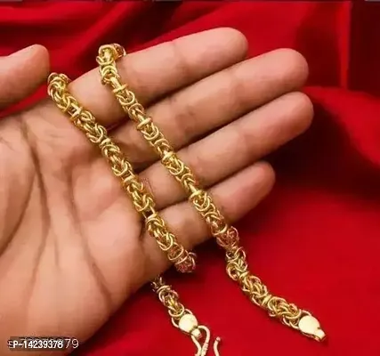 Stylish Trendy Exclusive Gold plated chain for boys and Men Gold-plated Plated Brass Chain(20 Inch)Water And Sweat Proof Jawellery