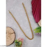 Alluring Golden Brass Chain For Men-thumb2