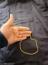 Alluring Golden Brass Chain For Men-thumb2