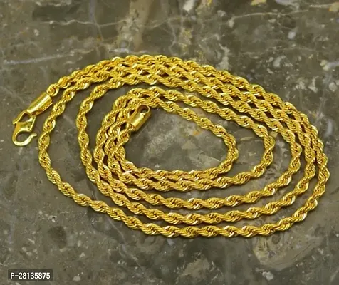 Alluring Golden Brass Chain For Men-thumb4