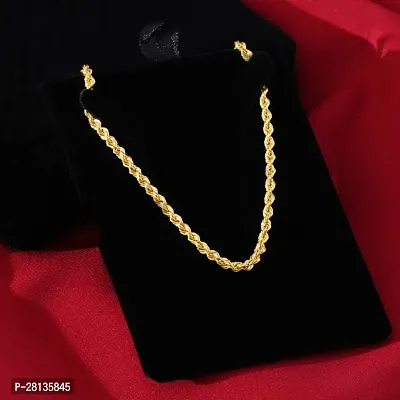 Alluring Golden Brass Chain For Men-thumb0