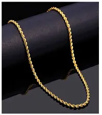 Alluring Golden Brass Chain For Men-thumb1