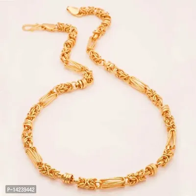 Gold New Trending Chain Gold-plated Plated Brass Chain (20 Inch)Water And Sweat Proof Jawellery-thumb5