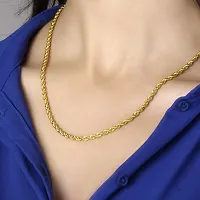 Alluring Golden Brass Chain For Men-thumb3