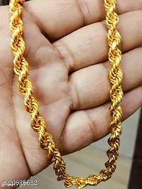 Alluring Golden Brass Chain For Men-thumb3