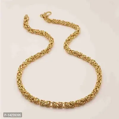 Gold plated 1 Gram  Chain For Boys and Man Gold-plated Alloy Chain (20 Inch)Water And Sweat Proof Jawellery-thumb3