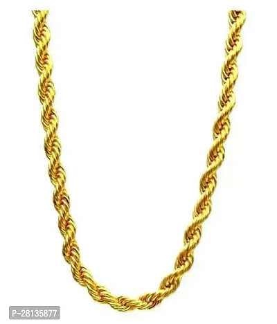 Alluring Golden Brass Chain For Men-thumb3