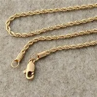 Alluring Golden Brass Chain For Men-thumb1