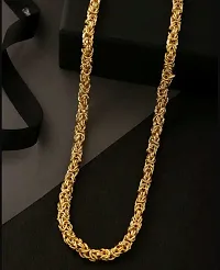Gold plated Chain For Boys / Man Gold-plated Plated Stainless Steel, Alloy Chain Gold-plated Plated Alloy Chain (20 Inch)Water And Sweat Proof Jawellery-thumb2