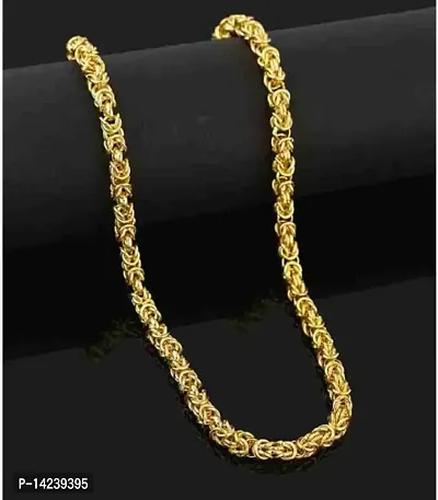 Gold plated 1 Gram  Chain For Boys and Man Gold-plated Alloy Chain (20 Inch)Water And Sweat Proof Jawellery-thumb4